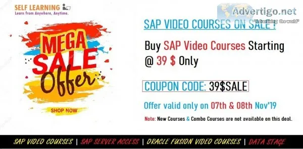 Mega 39 Sale - Start Learning SAP and Oracle Fusion Courses  39 