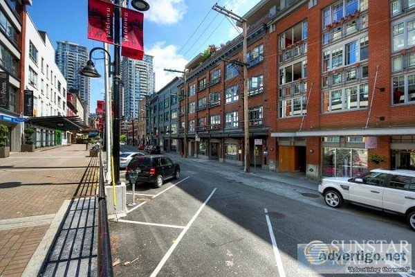 Yaletown 1 Bed 1 Bath Industrial Heritage Conversion  The Cranda