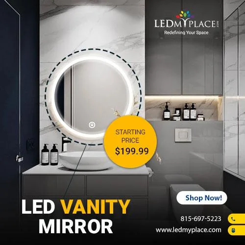 Install LED Vanity Mirrors to Increase Lights in Dressing Room