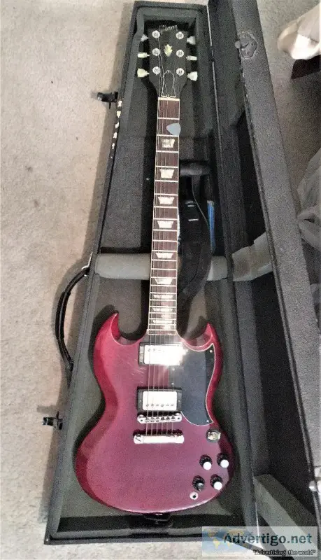 1986 Gibson SG Cherry WHard case