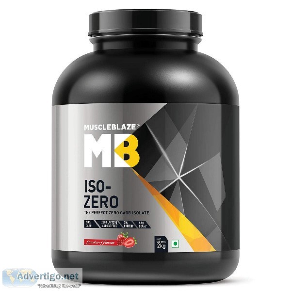 Muscleblaze Iso-zero Zero-carb 100% Whey Protein Isolate (Strawb