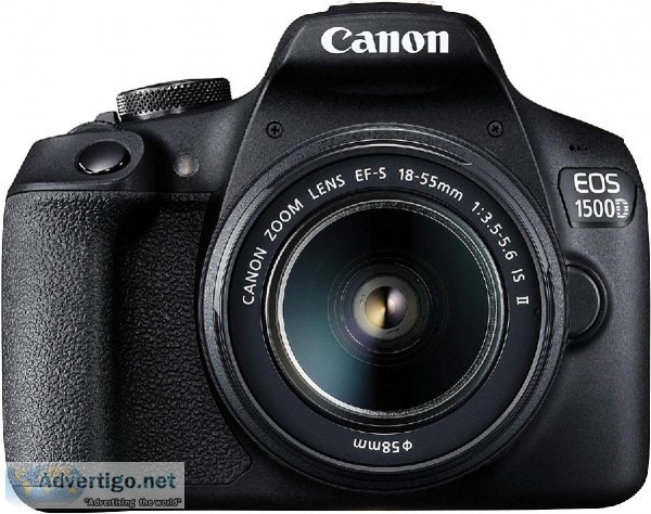 Canon EOS 1500D 24.1 Digital SLR Camera (Black) with EF S18-55 i