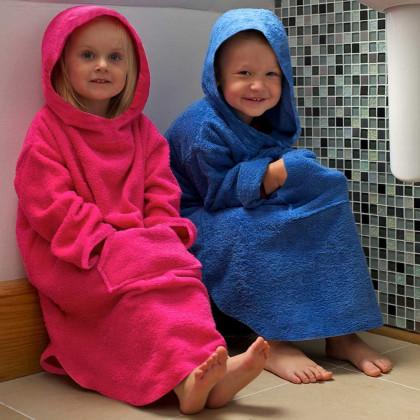 Buy Children s Cotton Hooded Poncho from TowelsRus