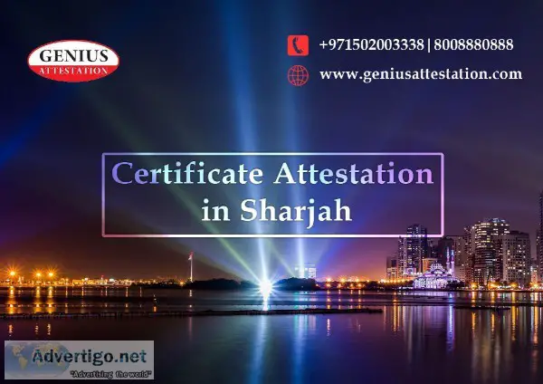 Certificate Attestation in Sharjah