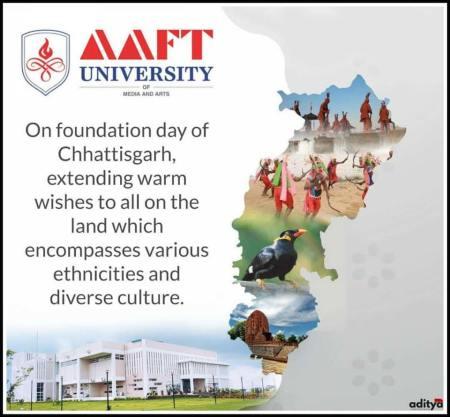 AAFT University Extends Warm Greetings to People of Chhattisgarh