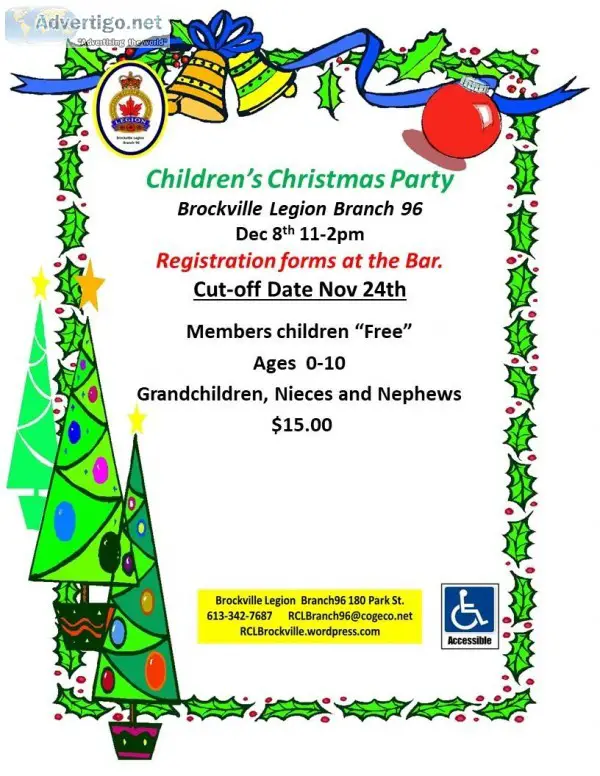 Children&rsquos Christmas Party Brockville Legion Branch 96 Dec 