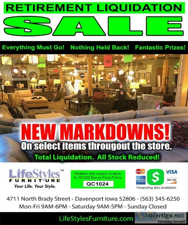 Huge Retirement Sale
