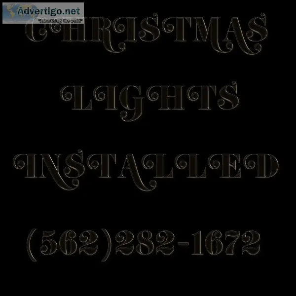 CHRISTMAS LIGHTS INSTALLED
