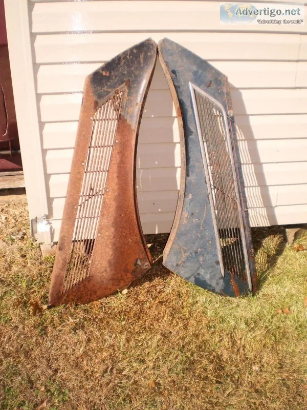 RARE 1937 37 Ford CAR Hood Side PanelS PANEL OEM AUTO VINTAGE AN