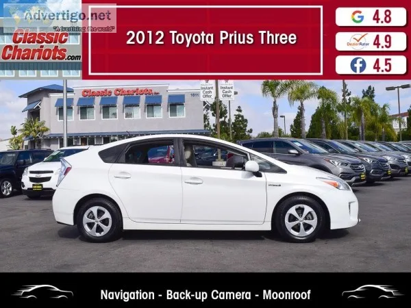 Used 2012 TOYOTA PRIUS THREE for Sale in San Diego - 20453