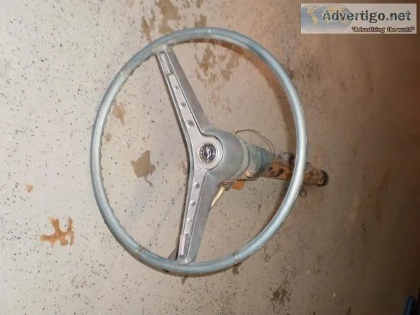 1962 Impala  SS Steering Wheel And STEERING COLUMN OEM 409 327 2