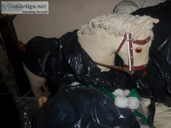 ANTIQUE LARGE ROCKING HORSE