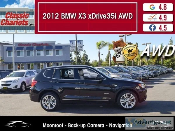 Used 2012 BMW X3 XDRIVE35I AWD for Sale in San Diego - 20412