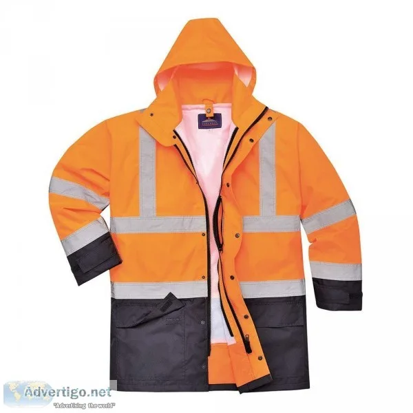 Portwest 5in1 Hi-Vis Executive Jacket- OrangeNavy