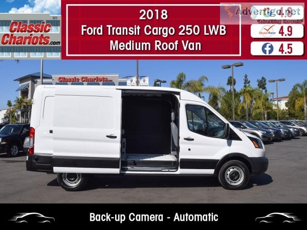 Used 2018 Ford Transit Cargo 250 LWB Medium Roof Van for Sale in