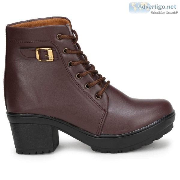 FASHIMO Women s Leather Ankle Boots