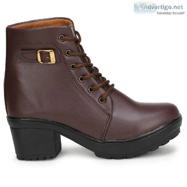 FASHIMO Women s Leather Ankle Boots