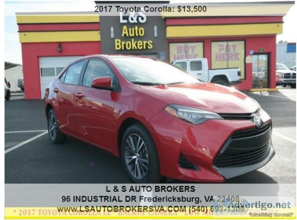 2017 TOYOTA COROLLA LEBACKUP CAMERABLUETOOTHL OW MILES