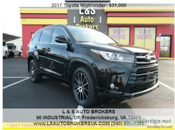 2017 TOYOTA HIGHLANDER SEBACKUP CAMERALEATHERSUN ROOFNAVIGATION