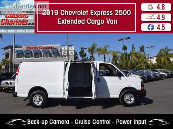 Used 2019 Chevrolet Express 2500 Extended Cargo Van for Sale in 
