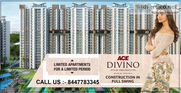 Ace Divino Noida Extension - Luxury 2 and 3 BHK Apartments in Gr