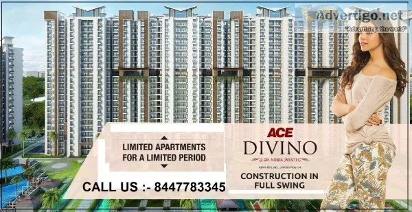 Ace Divino Noida Extension - Luxury 2 and 3 BHK Apartments in Gr