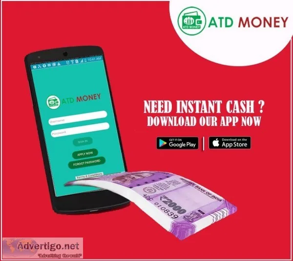 ATD Money Personal Loan. Working Professionals. Get today.