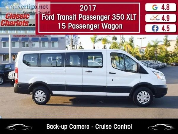 Used 2017 Ford Transit Passenger 350 XLT 15 Pass Wagon for Sale 
