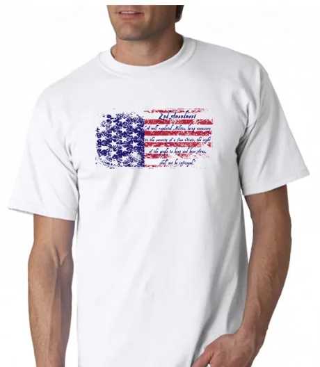 Buy 2nd Amendment Flag T-shirt Online