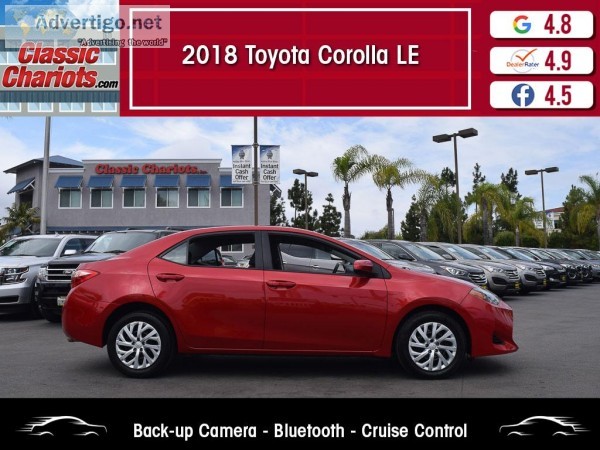 Used 2018 TOYOTA COROLLA LE for Sale in San Diego - 20493r