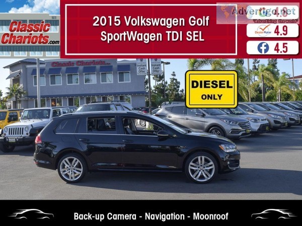 Used 2015 VOLKSWAGEN GOLF SPORTWAGEN TDI SEL for Sale in San Die