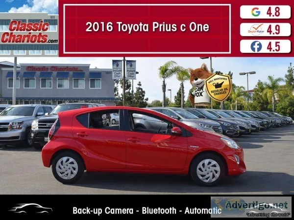 Used 2016 TOYOTA PRIUS C ONE for Sale in San Diego - 20505