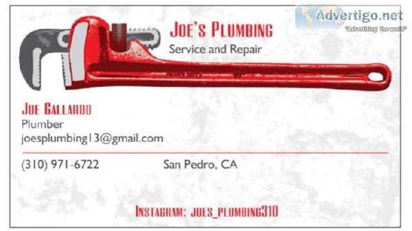Joes plumbing service and repair