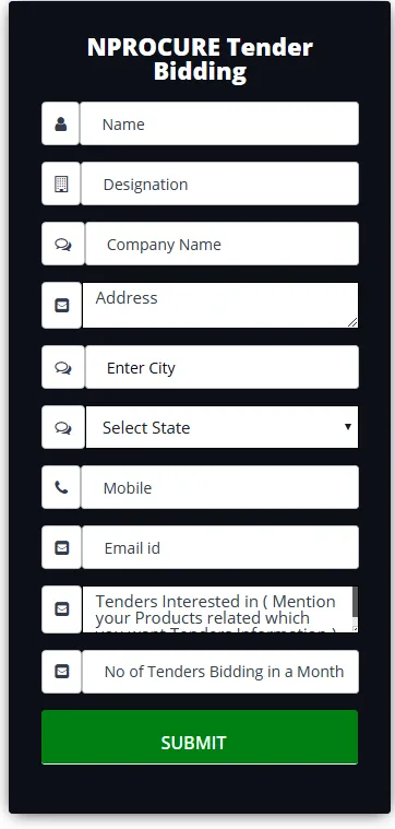 tender filling services