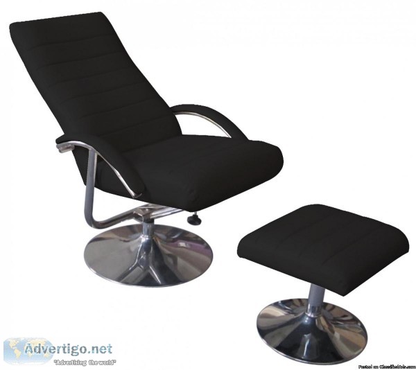 Chintaly Prius Black Modern Lounge Chair