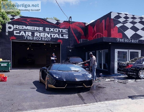 Lamborghini Aventador for rent Miami
