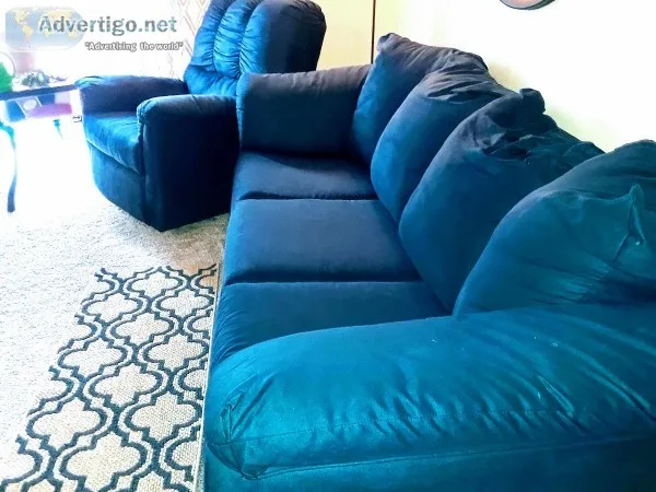 near New hideaway bed and matching recliner