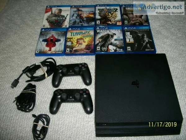 PS4 PLAYSTATION 4 1TB 2 CONTROLLER DUALSHOCK