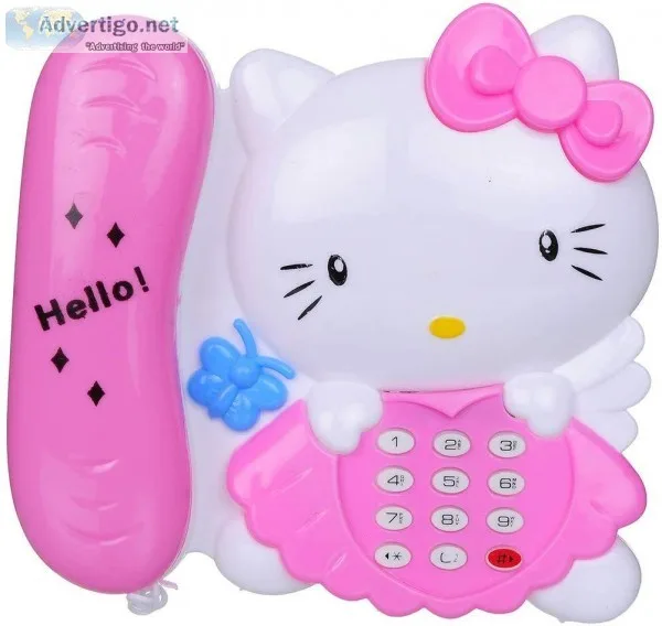 Aarushi Hello Kitty Learning Telephone Musical Toy for Kids - Ra
