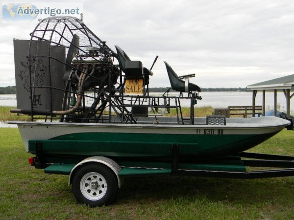 Airboat and trailer