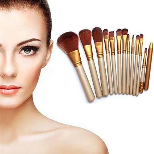 KYLIE Makeup Brush Set of 12 with storage box  2 sponge puff by 