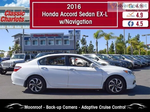 Used 2016 HONDA ACCORD SEDAN EX-L WNAVIGATION for Sale in San Di