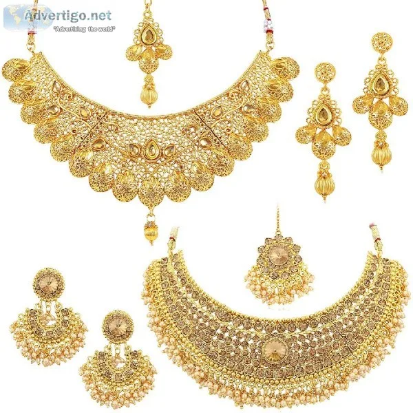 Sukkhi Jewellery Set for Women (Golden)(CB73381)