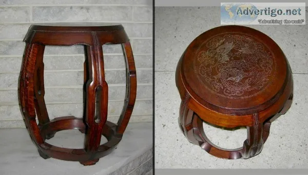 Chinese Taboret Barrel Table - 900 (North Hills)