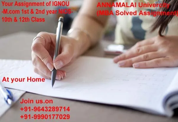 Take latest ignou solved assignments 2016-17 ignou solved assign