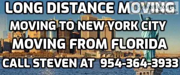 Long Distance Relocation to New York From Miramar Florida Call 9