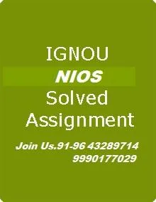 NIOS Assignments 20192020 Proper Solved Assignments- PDF Format9