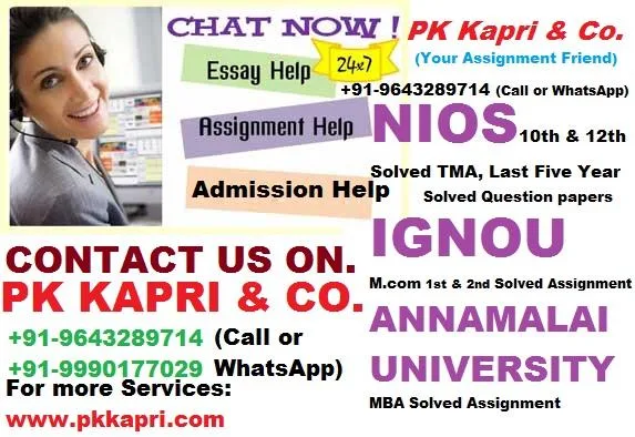 NIOS Solved Assignments Solved NIOS Assignments Assignment Solut