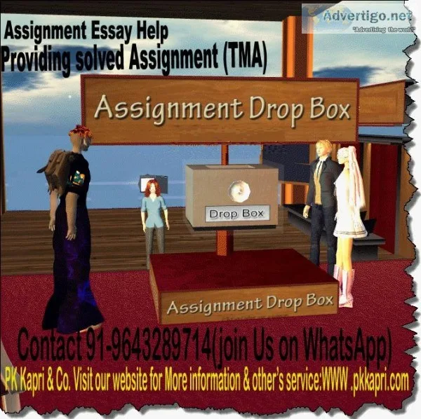 Get Solved Assignment (TMA) of NIOS IGNOU ANNAMALAI UNIVERSITY F