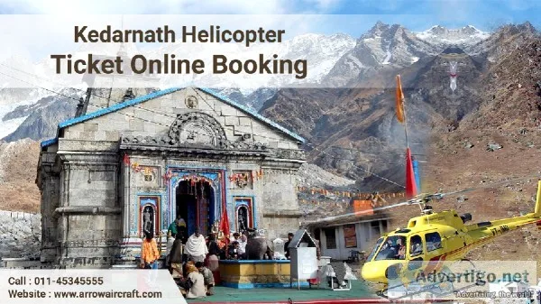 Kedarnath Helicopter Ticket Online Booking - Arrow Aircraft